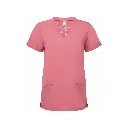 womens-scrubs-invincible-stretch-tunic-calm-pink-front-NN310.webp