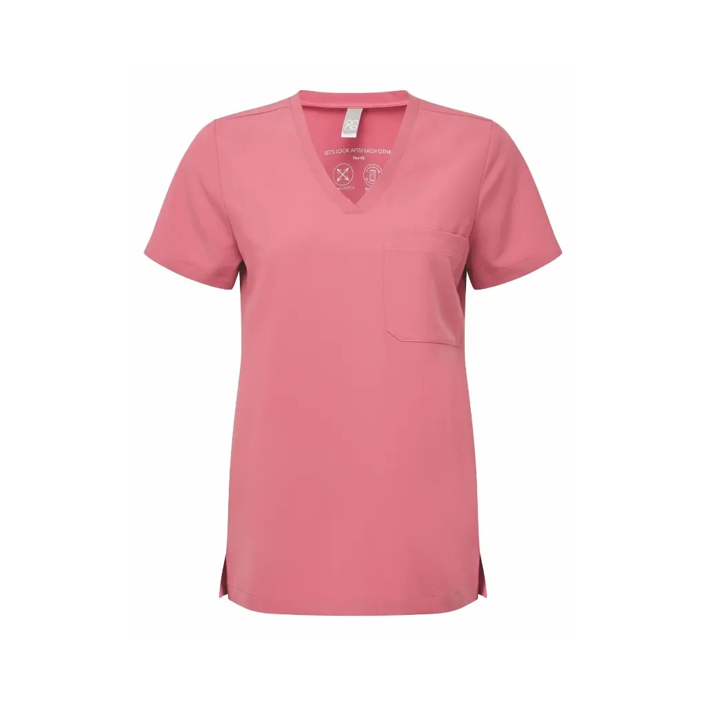 womens-scrubs-limitless-stretch-tunic-calm-pink-front-NN300.webp