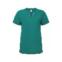 womens-scrubs-limitless-stretch-tunic-clean-green-front-NN300.webp