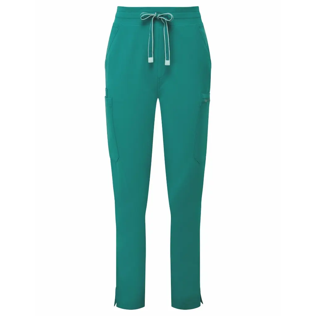 womens-scrubs-relentless-stretch-cargo-pants-clean-green-front-NN600.webp