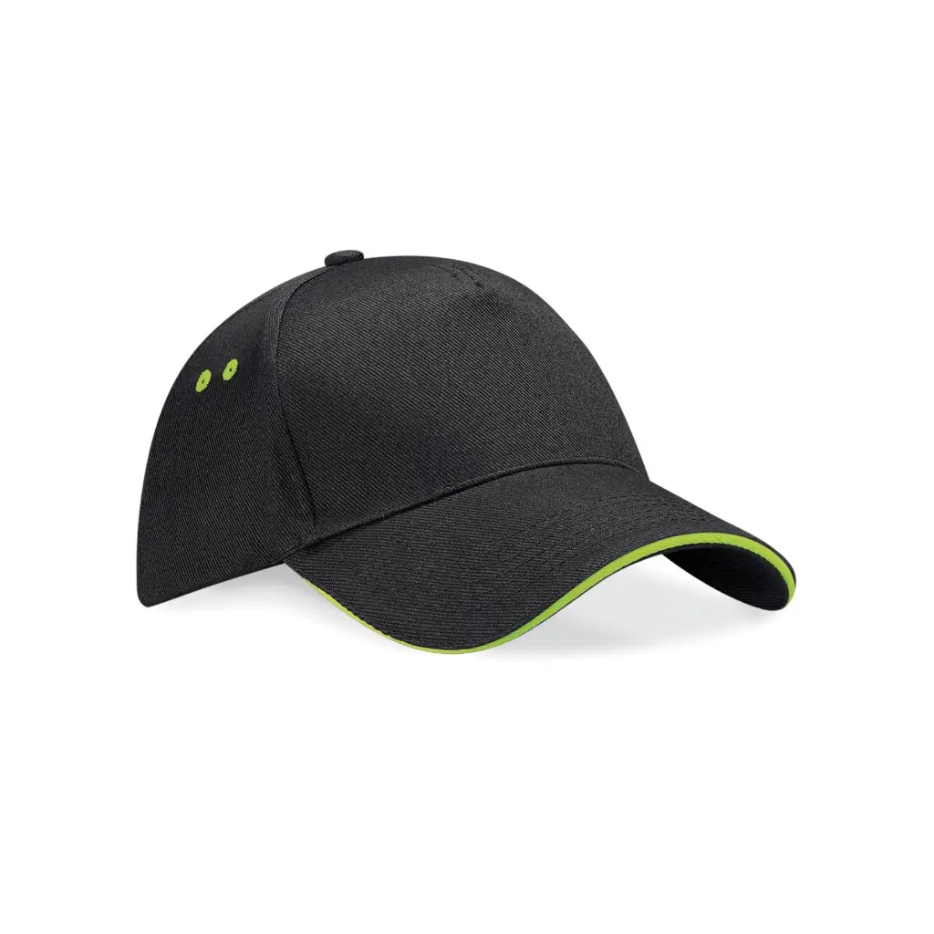 5-panel-sandwich-cap-black-green-front-BC15C.webp