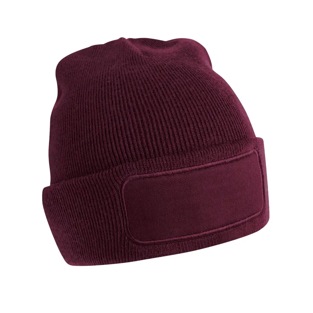 patch-beanie-burgundy-front-BC445.webp
