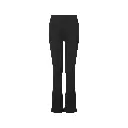 womens-flared-leggings-black-front-TR537.webp