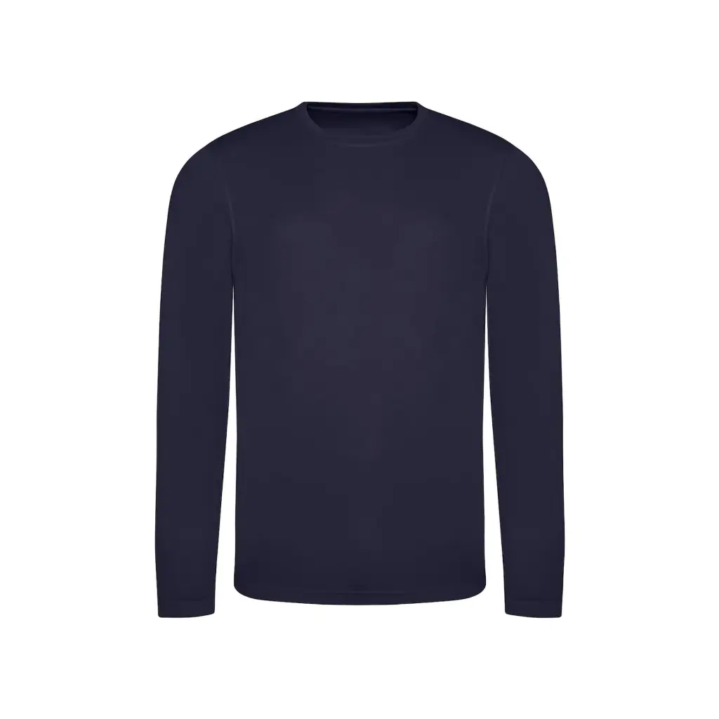 mens-long-sleeve-performance-tee-navy-front-JC002.webp