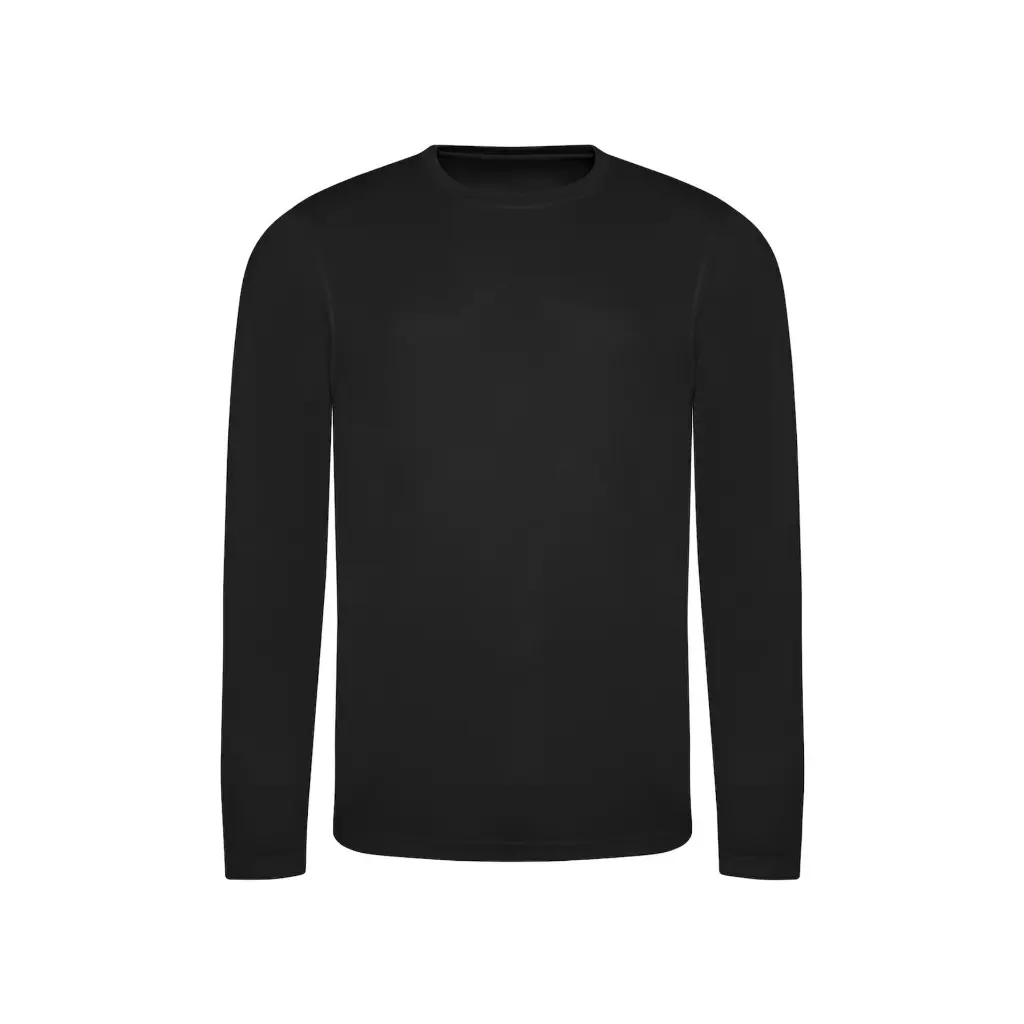 mens-long-sleeve-performance-tee-black-front-JC002.webp